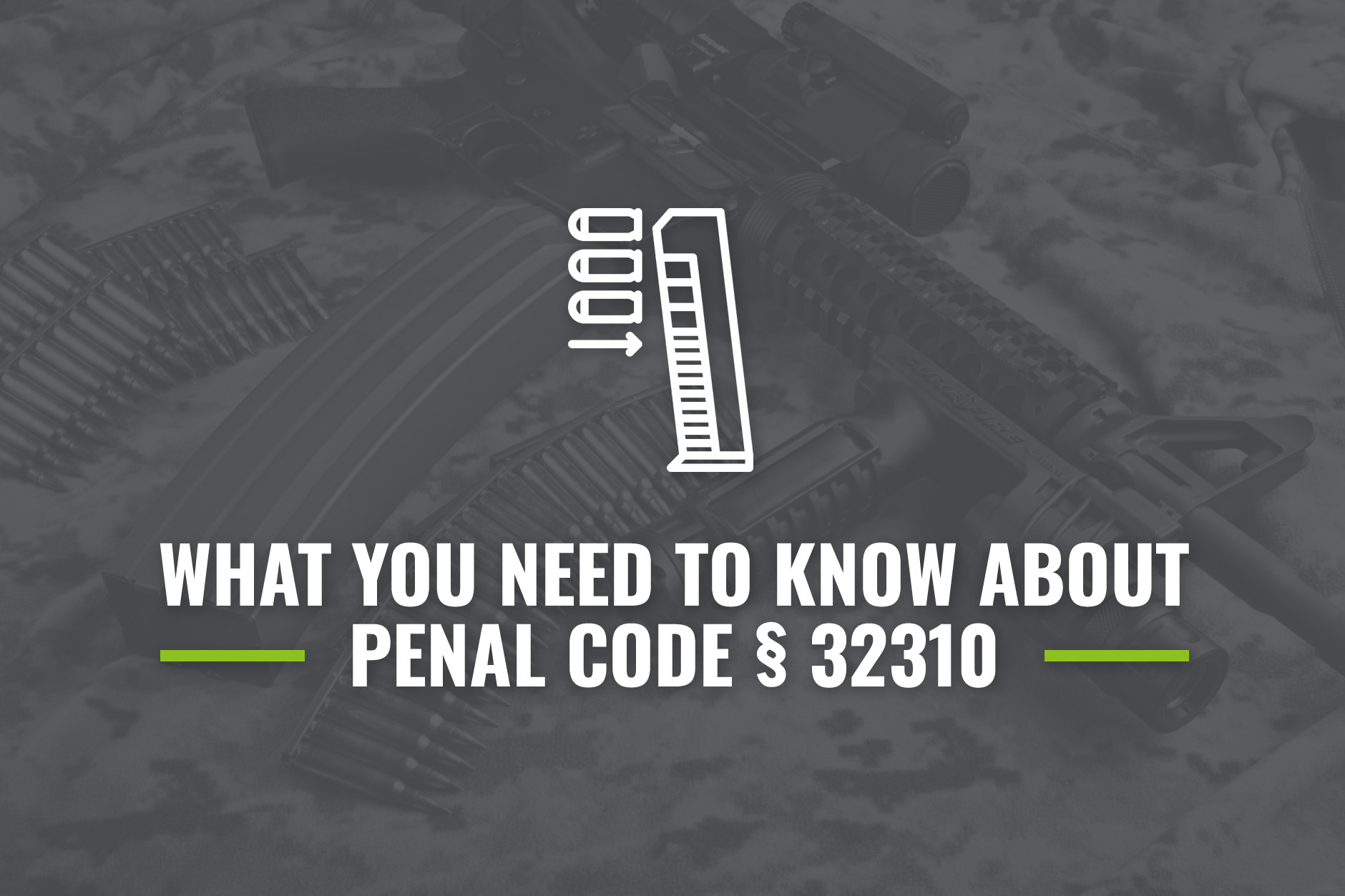 California Large Capacity Magazine Laws